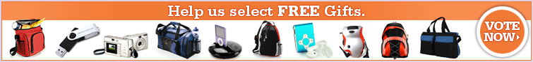 Help us select free gifts, vote now.