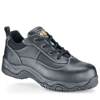 Shoes For Crews - Blackhawk - Safety Toe Non-Metallic - Black Skid Resistant Safety Toe Boots and Sh