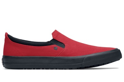 Ollie II - Red / Men's - Canvas Non-Slip Work Shoes - Shoes For Crews - Canada