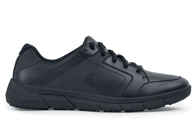 Benton: Men's Black Slip-Resistant Leather Shoes | Shoes For Crews - Canada