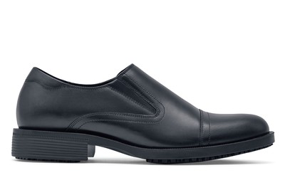 Statesman: Men's Black Lace-less Dress Shoes | Shoes For Crews - Canada