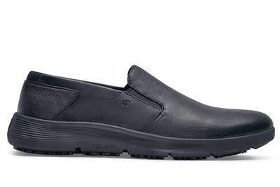 Arden: Men's Black Slip-Resistant Leather Shoes | Shoes For Crews - Canada
