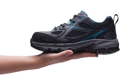 Moxie Low - Aluminum Toe Slip-Resistant Black/Blue Work Boots for Women | Shoes For Crews - Canada