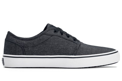 Merlin - Casual Canvas Charcoal Slip-Resistant Work Shoes for Women and Men | Shoes For Crews - Canada