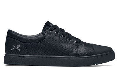 MOZO - Grind - Black Canvas / Men's - Waxed Canvas Work Shoes - Shoes For Crews