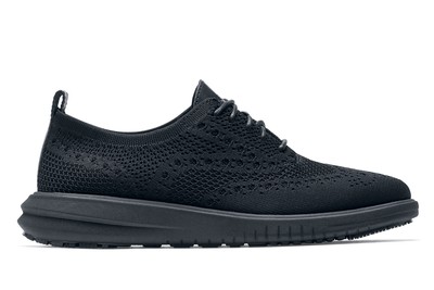 Cole Haan Women's Wingtip Slip-Resistant Oxfords (Black) | Shoes For Crews