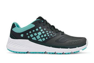 Flair: Dark Green + Mint / Women's - Lightweight Non-Slip Athletic Women's Shoe | Shoes For Crews