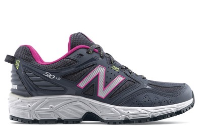 New Balance 510v3: Women's Grey & Pink Slip-Resistant Shoes | Shoes For Crews