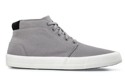Cabbie II - Gray - Men's Casual Canvas Non-Slip Work Shoe - Shoes For Crews