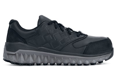 Pearl - Aluminum Toe Women's Slip-Resistant Leather Black Athletic Shoes | Shoes For Crews