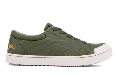Maven - Green Canvas / Women's - Non-Slip Mozo Work Shoes - Shoes For Crews