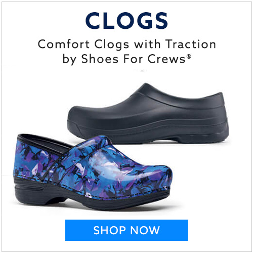 Slip-resistant clogs for chefs, cooks, nurses and healthcare