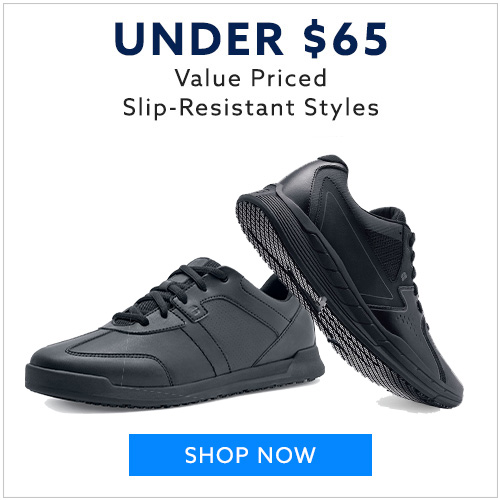 Low priced slip-resistant work shoes