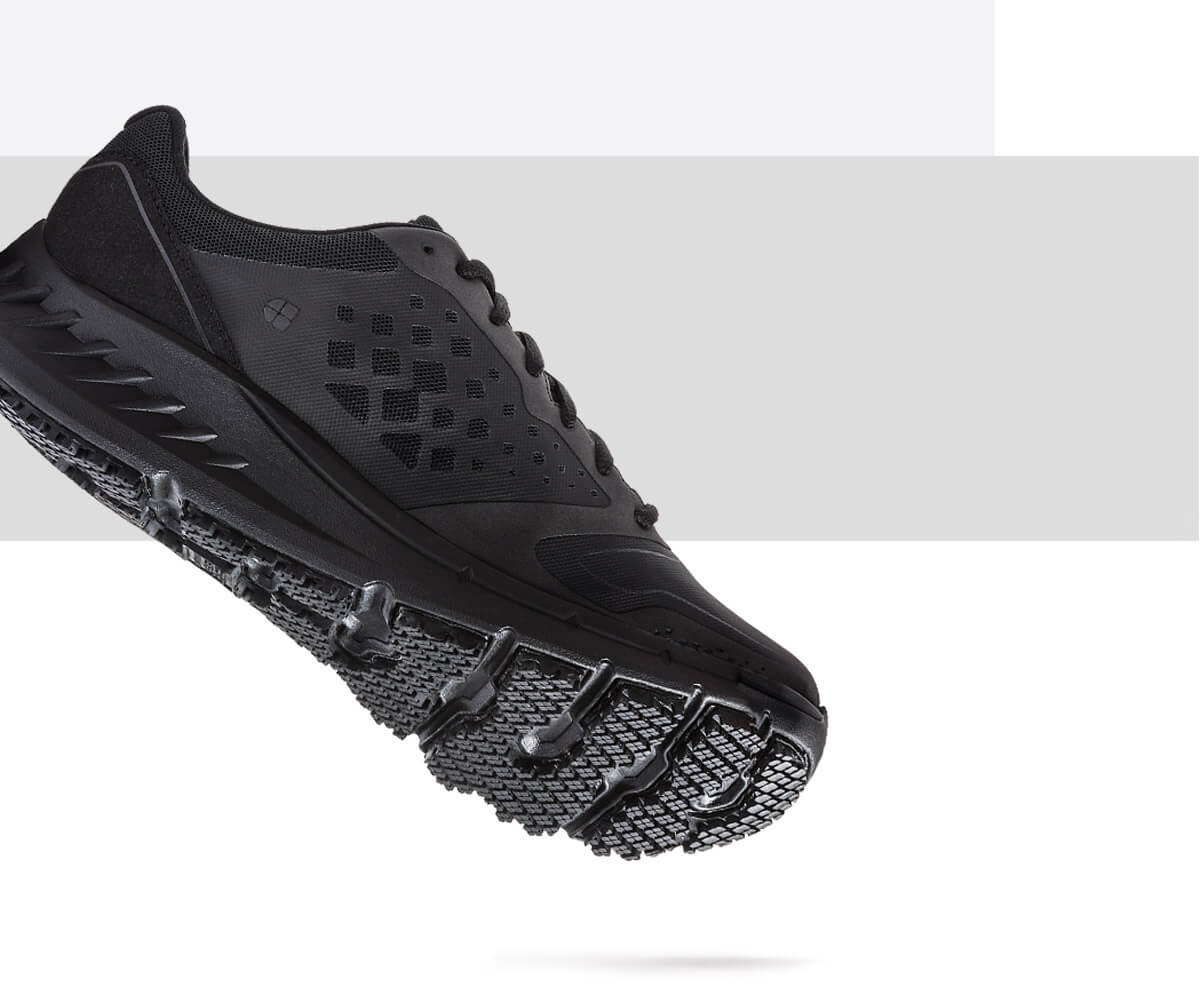 You work hard. You need a shoe that works with your foot, not against it. FlexTread outsoles are designed to mimic your foot's natural movement so you and your shoes are always in step.