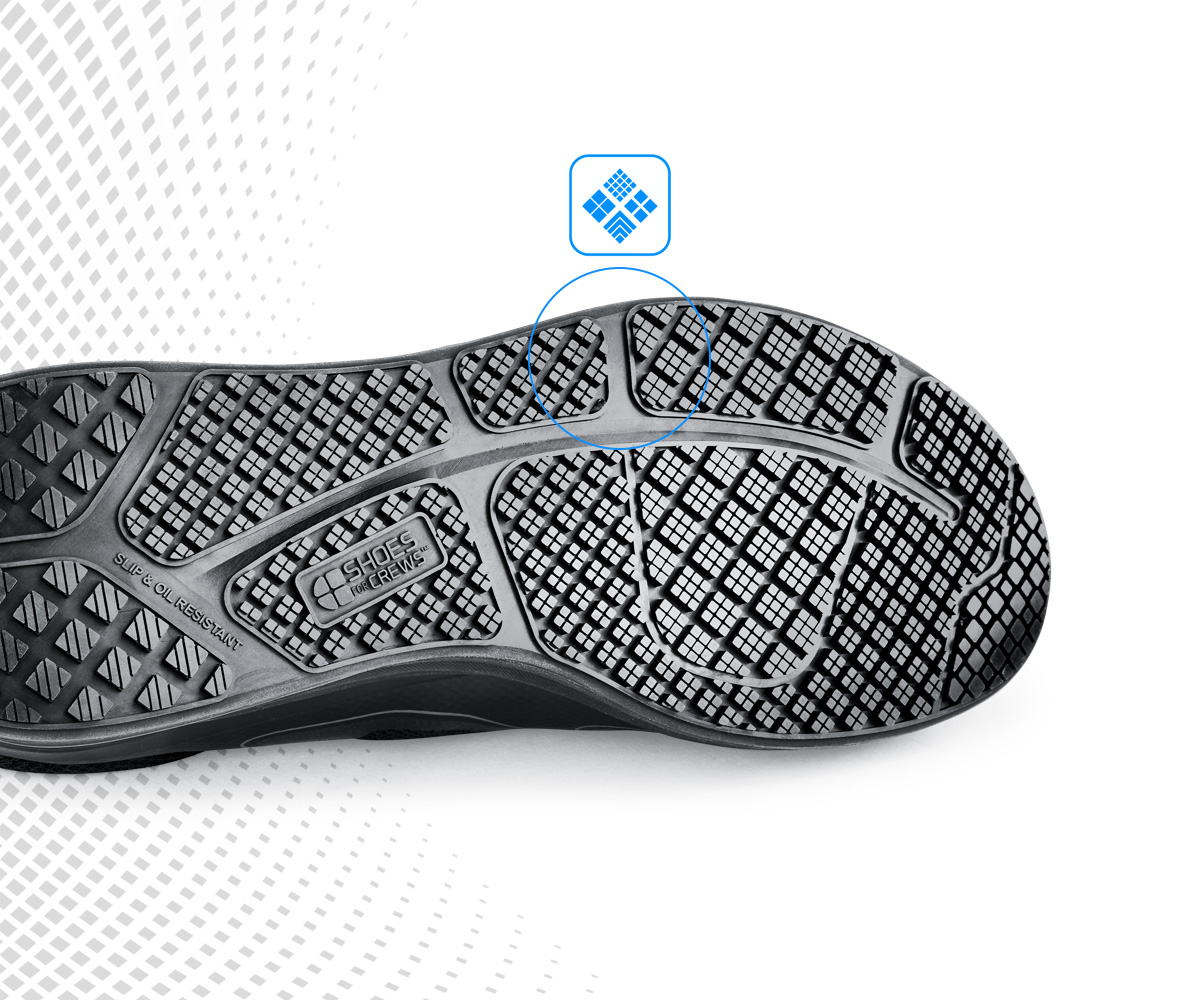 The job you have determines how you move at work and what kind of traction you need. ZoneTraction combines the most efficient and powerful traction patterns, and puts them exactly where you need them most to stay safe.