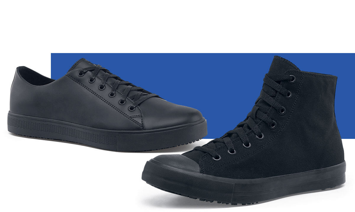 black non slip converse