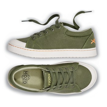Maven - Green Canvas / Women's - Non-Slip Mozo Work Shoes - Shoes For Crews