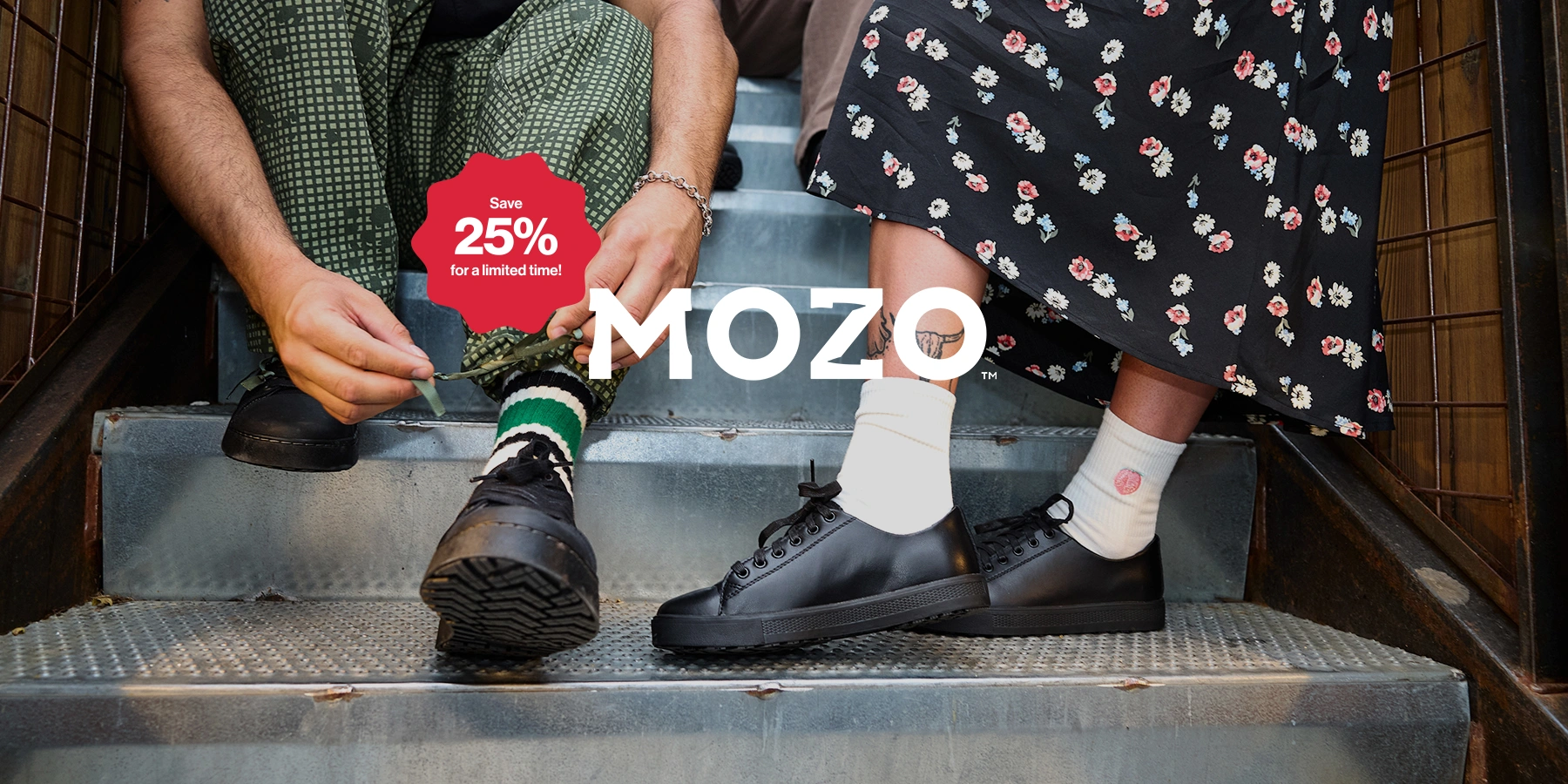 Shop 25% off All Mozo Footwear! Image of Mozo Shoes that are 25% off