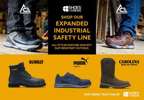 Shoes For Crews shop our expanded industrial safety line