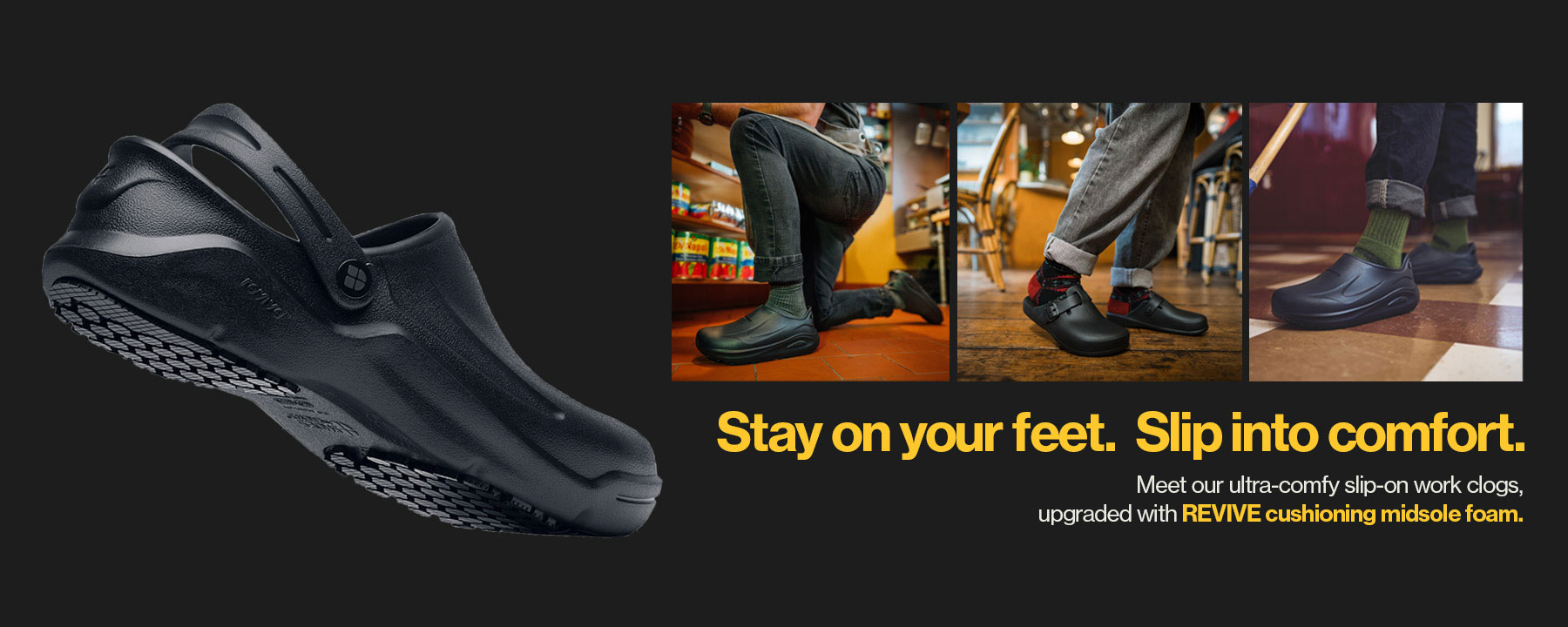 Revive comfort in Shoes For Crews Clogs - Shop Now