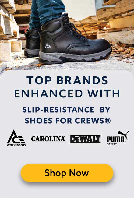 Industrial Top Brands Enhanced with Slip-Resistance By Shoes For Crews 