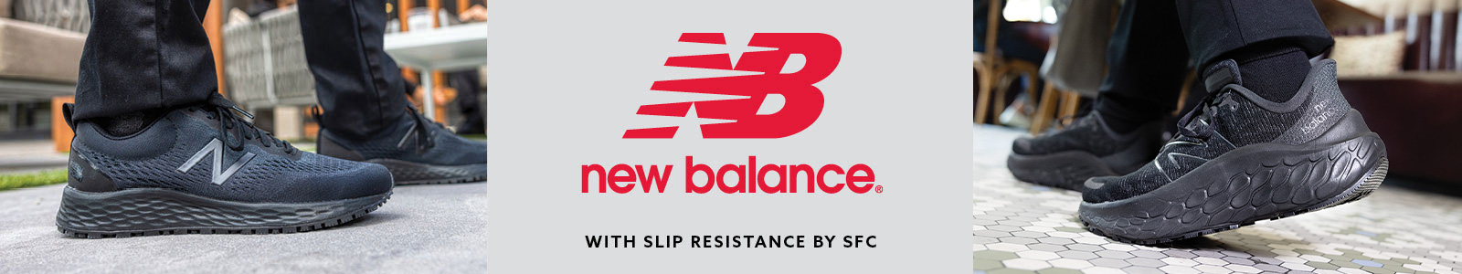 All Men's New Balance footwear with Slip Resistance by Shoes For Crews