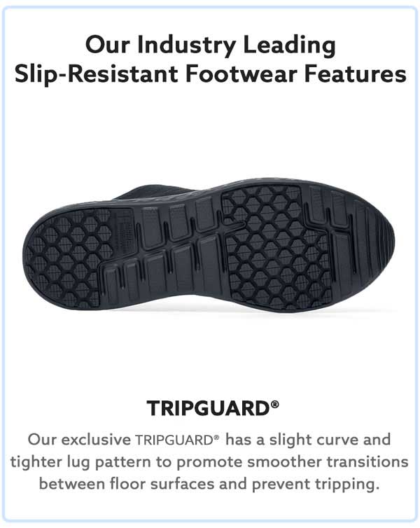 TripGuard technology exclusively from Shoes For Crews
