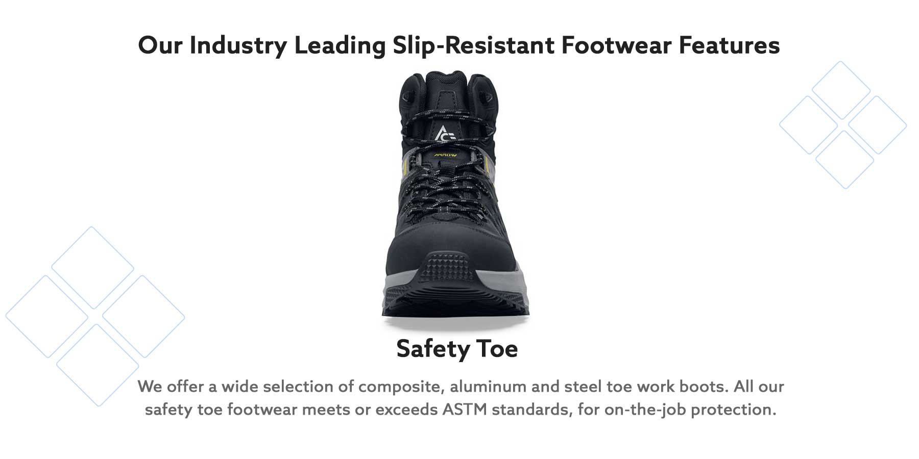 Safety toe technology exclusively from Shoes For Crews