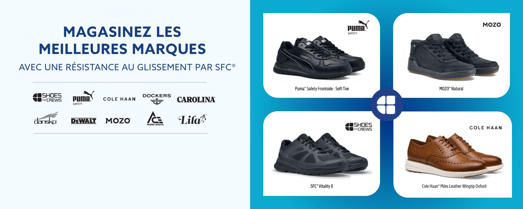 Chaussures De Travail Delray Shoes For Crews – Homme/Femme – Semelle Antidérapante SFC, Légères, Déperlantes, Noires – Confort Longue Durée
