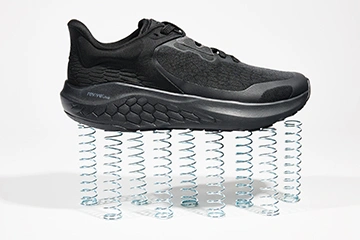 Wearing the Pinnacle is like walking on springs