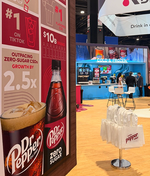 Dr Pepper Cold & Frozen booth