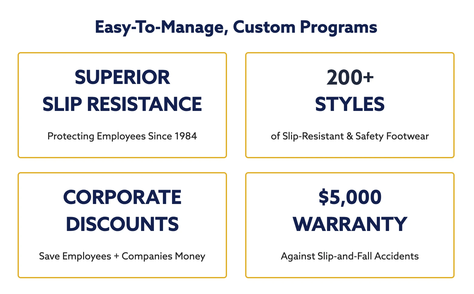 Shoes For Crews Corporate Program Benefits