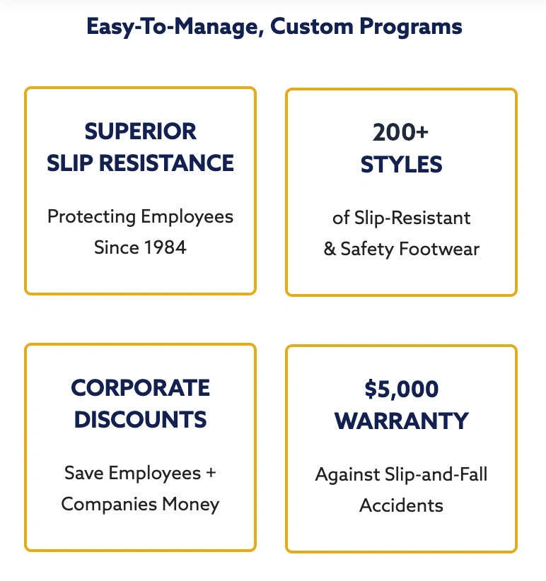 Shoes For Crews Corporate Program Benefits