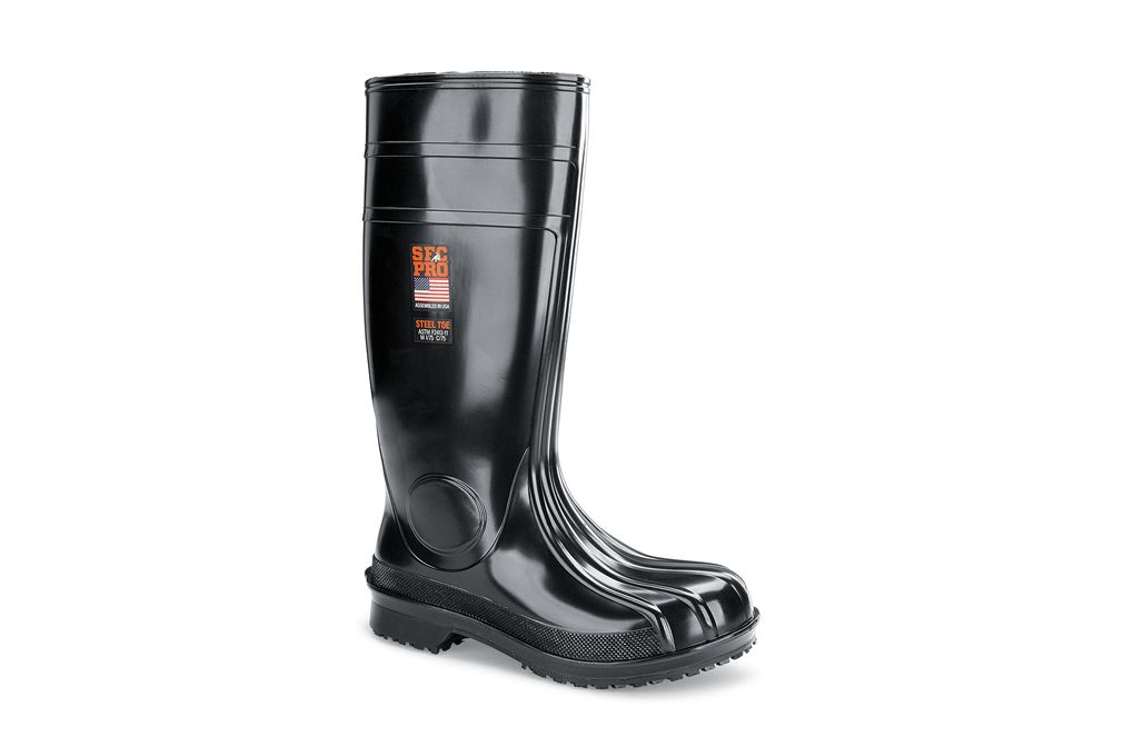 Guardian IV Black Steel Toe & SlipResistant Boots Shoes For Crews