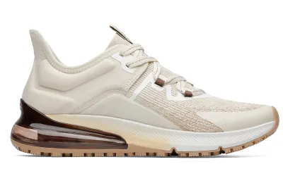 Gia Women's Cream-Colored Slip-Resistant Work Sneakers