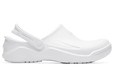 Shoes For Crews® Zinc II–White Non-Slip Work Shoe Clogs