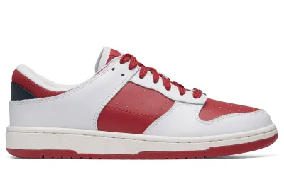 Greer Women's Red & White Old-School Non-Slip Court Shoes in CA