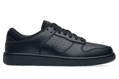 Greer - Women's Black Old-School Slip-Resistant Court Shoes