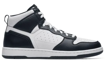 Greer Mid Men's Black & White Non-Slip Basketball Court Work Shoes in CA