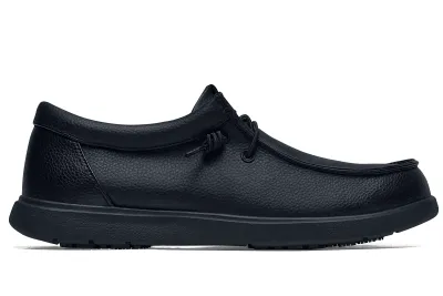 Women's Shoes For Crews® Laguna Moc - Black Non-Slip Slip-On Shoes CA