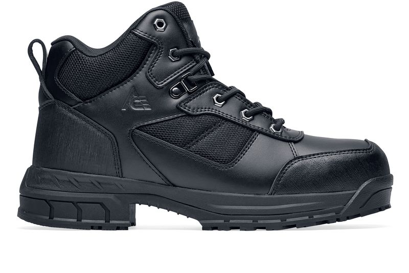 Voyager Steel Toe Black Non Slip Steel Toe Boots SFC Shoes