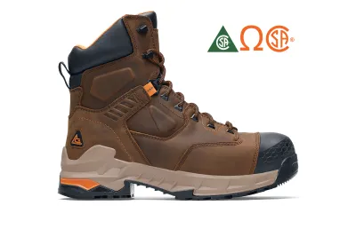 Redrock 8 Inch Men's Brown Composite-Toe CSA Work Boots | Shoes For Crews