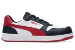 Men's PUMA Safety Frontcourt CT ESD–Black/White/Red Work Shoes in CA
