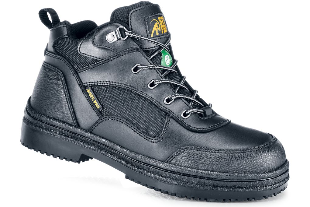 Voyager Steel Toe Black Non Slip Steel Toe Boots SFC Shoes For Crews Canada