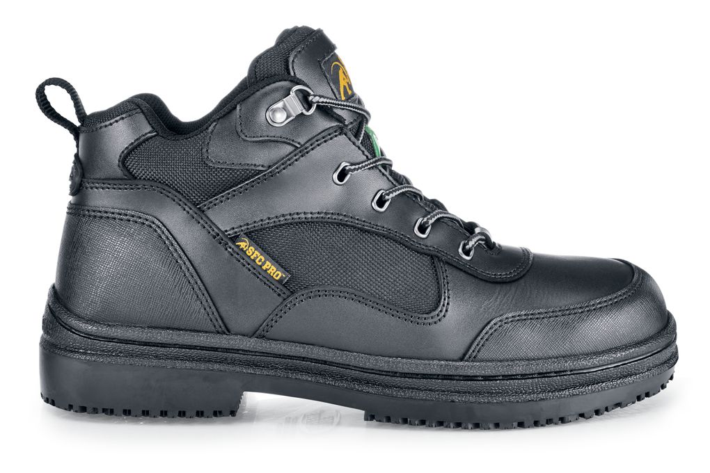 Voyager Steel Toe Black Non Slip Steel Toe Boots SFC Shoes