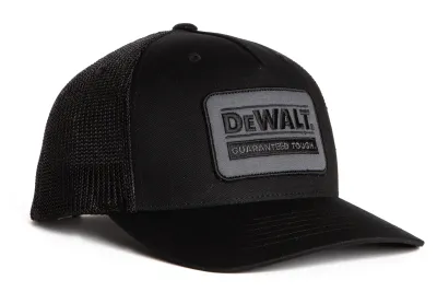 DeWalt Oakdale Trucker Hat with Patch - Gray with Gray Patch