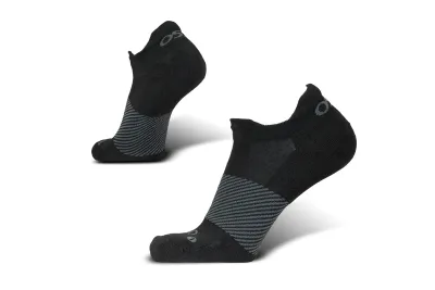 OS1st Wicked Comfort Black Unisex Performance No Show Work Socks CA
