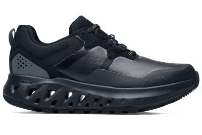 Springer Black Leather Comfortable Work Sneakers for Men CA