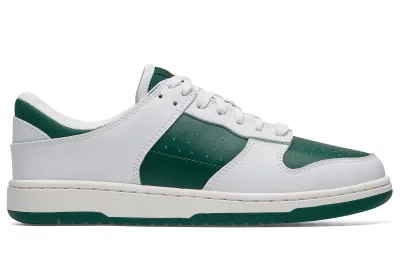 Greer Women's Green & White Old-School Non-Slip Court Shoes in CA
