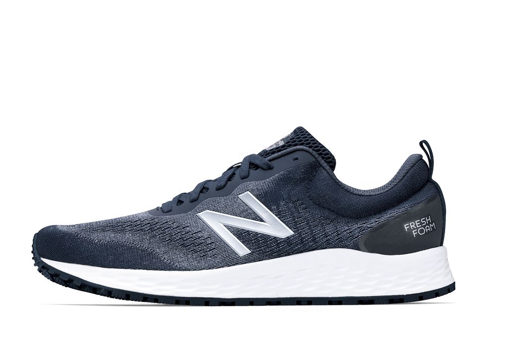 New Balance Arishi V3: Women's Thunder/Gunmetal Slip-Resistant Shoes ...